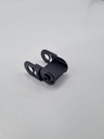 Plissetür 45 Kettenglied schwarz